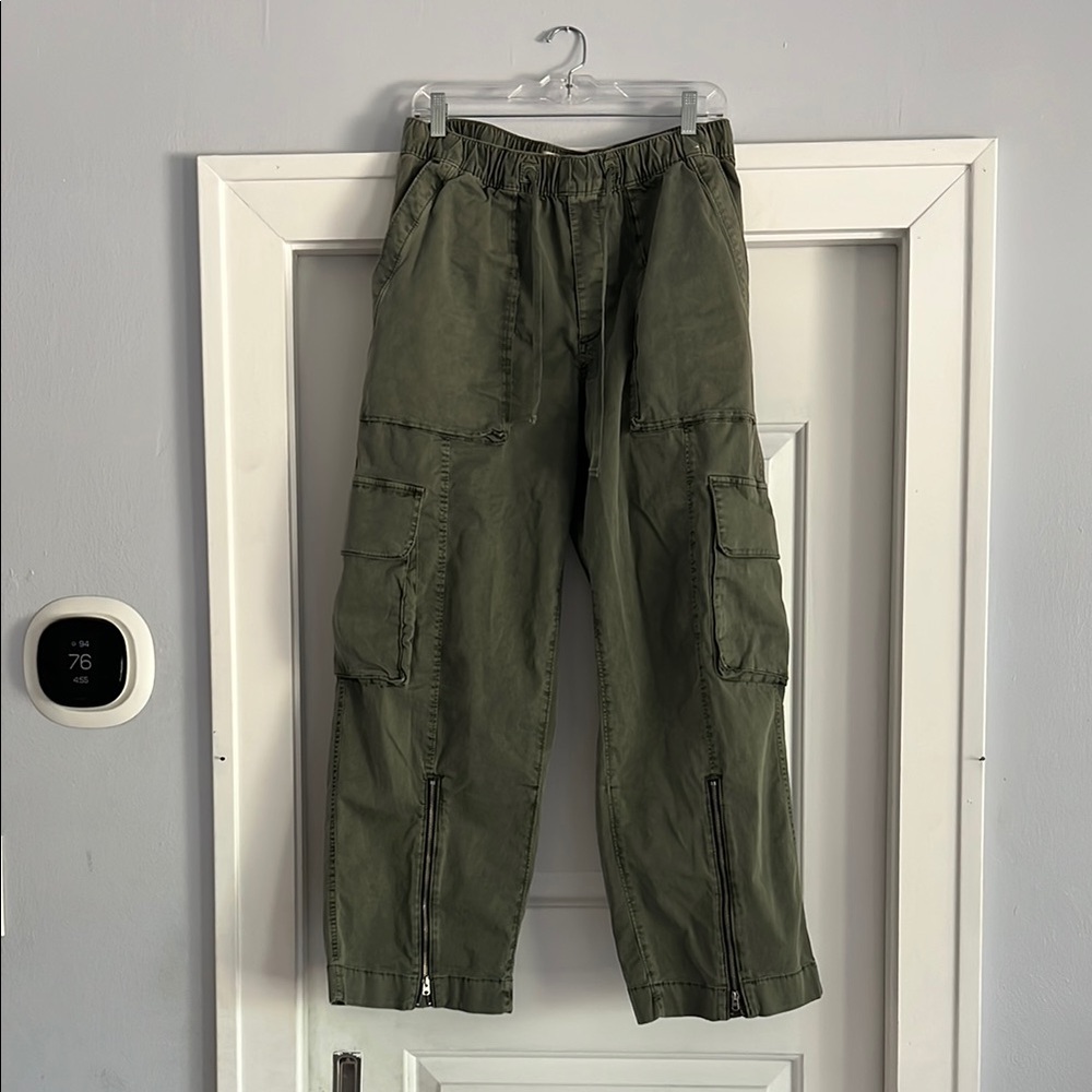 Abercrombie & Fitch Green Wide Leg Pants